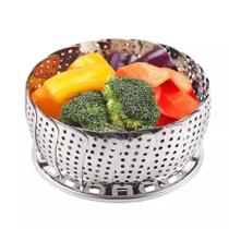 Cesto inox para cozimento a vapor 26x17 cm