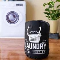 Cesto Laundry Para Roupas Preto 15l Saco Organizador Secalux Cesto Laundry Para Roupas Preto 15l Saco Organizador Secalux
