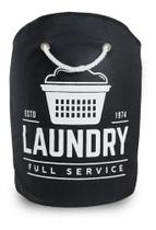 Cesto Laundry Para Roupas Preto 15l - Saco Organizador