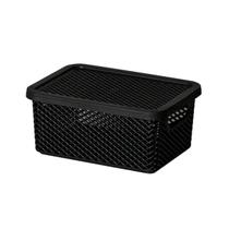 Cesto Linea Organizador Com tampa e Alça 36 cm