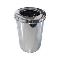 Cesto Lixeira Em Aço Inox Com Aro Cozinha Banheiro 12 Litros Cesto Lixeira Em Aço Inox Com Aro Cozinha Banheiro 12 Litros