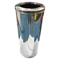 Cesto Lixeira Em Aço Inox Com Aro Cozinha Banheiro 22 Litros Cesto Lixeira Em Aço Inox Com Aro Cozinha Banheiro 22 Litros