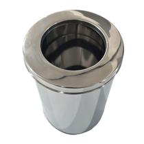 Cesto Lixeira Em Aço Inox Com Aro Cozinha Banheiro 3 Litros Cesto Lixeira Em Aço Inox Com Aro Cozinha Banheiro 3 Litros