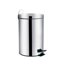 Cesto Lixeira Inox com Pedal Balde Interno Pia Banheiro Cozinha 20 litros Ágata