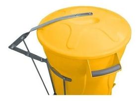 Cesto Lixeira Plástica Pedal Com Armação 20 Litros
