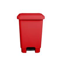 Cesto Lixeira Plástica Resistente Pedal Reforçado 50 Lts Lixão Cozinha Banheiro