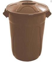 Cesto Lixeira Plastico Tipo Balde 60l Marrom Cesto Lixeira Plastico Tipo Balde 60l Marrom