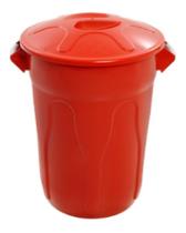 Cesto Lixeira Plastico Tipo Balde 60l Vermelho Cesto Lixeira Plastico Tipo Balde 60l Vermelho