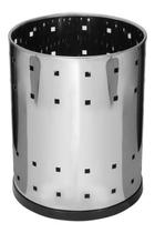 Cesto - Lixeira Telado Para Escritório - Aço Inox 13 Litros