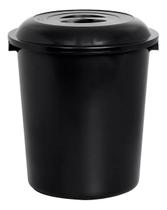Cesto Lixo Agua Gigante Tampa Alça 100l Lavanderia Rischioto Cor Preto Cesto Lixo Agua Gigante Tampa Alça 100l Lavanderia Rischioto Cor Preto