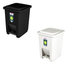 Cesto Lixo Cozinha E Banheiro Com Pedal 7 Litros Lixeira