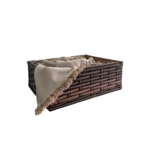 Cesto Maleta Vime Fibra Sintético Caixa Organizadora Sem Tampa N4 Cesto Maleta Vime Fibra Sintético Caixa Organizadora Sem Tampa N4