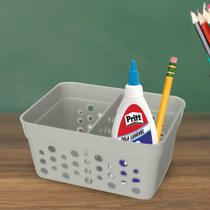 Cesto Mini Organizador C 1 Divisoria Mini Cinza Empilhável