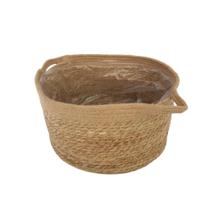 Cesto multi uso palha e sisal com alças Cesto multi uso palha e sisal com alças