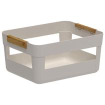 Cesto Multiuso com Alça em Bambu Lume Bege Fechado CLB200BGF - Ou