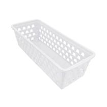 Cesto Multiuso Comprido Retangular Branco 0694 Uninjet