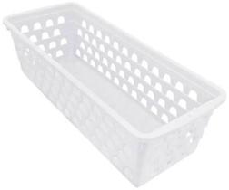 Cesto Multiuso Comprido Retangular Branco 0694 Uninjet