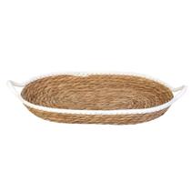Cesto Multiuso De Fibra Natural Seagrass Com Alça 42x24cm