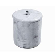 Cesto Multiuso Lixeira 20x25 6L Branco Marmorizado Astra