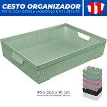 Cesto Multiuso Organizador Armário Gaveta Lavanderia G 45x32