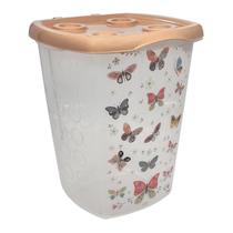 Cesto Multiuso Organizador De Roupas 38 Litros Para Lavanderia Quarto Banheirio Porta Roupas Sujas Com Estampa De Borboletas