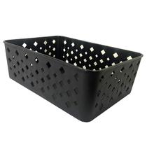CESTO MULTIUSO ORGANIZADOR PREMIUM 19x13,5x6,5 - 4UN - PRETO CESTO MULTIUSO ORGANIZADOR PREMIUM 19x13,5x6,5 - 4UN - PRETO
