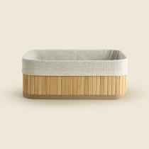Cesto Nature Retangular Bambu 18x10cm - ACASA