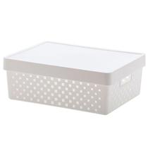 Cesto Organizador 16L Com Tampa Quadratta 39x29x14Cm- PARAMOUNT