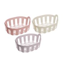 Cesto Organizador 27cm x 20cm x 12cm Sortido PP e Bambu - Lyor