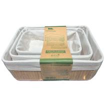 Cesto organizador 3 peças bambu mimo style