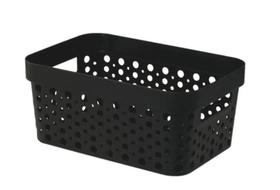 Cesto Organizador 4,5L Rattan Preto Cesto Organizador 4,5L Rattan Preto