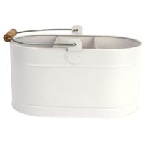 Cesto Organizador Aço Galvanizado Farmhouse Com Divisórias - ACASA