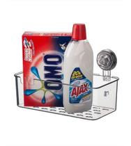 Cesto Organizador Banheiro Lavanderia Fixação Ventosa Multiu