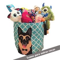 Cesto Organizador Brinquedos Pet Tam. M - Pastor Alemão Cesto Organizador Brinquedos Pet Tam. M - Pastor Alemão