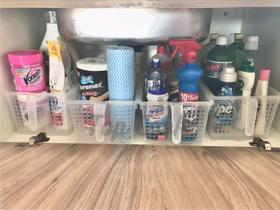 Cesto Organizador C/Alça Cozinha Geladeira Armário Kit/3unds