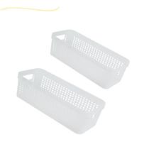 Cesto organizador caixa de armazenamento caxa armazenagem porta objetos guarda volumes roupas 3,6L tres litros branco preto