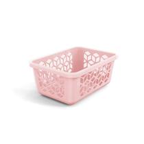 Cesto Organizador Caixa Pequena Cesta Rosa 20cm - UZ