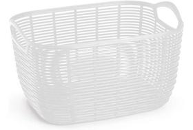 Cesto Organizador Cesta Multiuso Vime Decorativo Branco