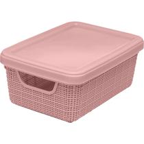 Cesto Organizador Com Tampa Lavanderia Armário 1,8 Litros - Jaguar