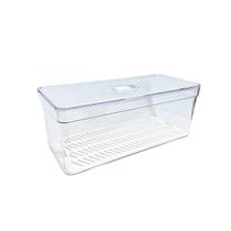 Cesto Organizador Conservador De Alimentos Cozinha Para Geladeira Armário Prático 3,8l Transparente