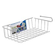 Cesto Organizador de Armário Gaveta Organizadora Média Cromada - Kit com 2 unidades Cesto Organizador de Armário Gaveta Organizadora Média Cromada - Kit com 2 unidades