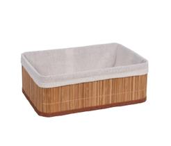 Cesto Organizador De Bambu Retangular Natural - Jolitex Cesto Organizador De Bambu Retangular Natural - Jolitex