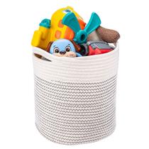 Cesto Organizador De Corda Algodão Artiko Decor ComAlças Redondo28x28