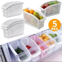 Cesto Organizador de Cozinha Geladeira , Armário, Despensa , Prateleira Kit C/5Peças. Bonito, higiênico e super prático. Cesto Organizador de Cozinha Geladeira , Armário, Despensa , Prateleira Kit C/5Peças. Bonito, higiênico e super prático.