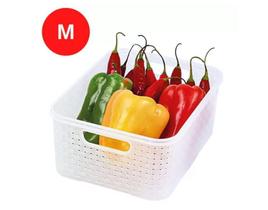 Cesto Organizador De Geladeira Armário 25,5cm Rattan 4 Litro