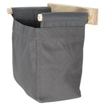 Cesto organizador de parede cinza tramontina com suporte