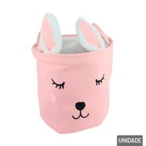 Cesto Organizador de Poliéster 33x31cm Coelho - Tudo em Caixa