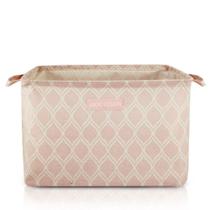 Cesto Organizador De Tecido Retangular Linha Loft Pink