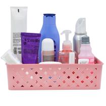 Cesto Organizador Decorativo de Mesa Prateleira 6,5x24x19cm