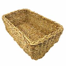 Cesto Organizador Decorativo Ecoeama Palha Seagrass Grande